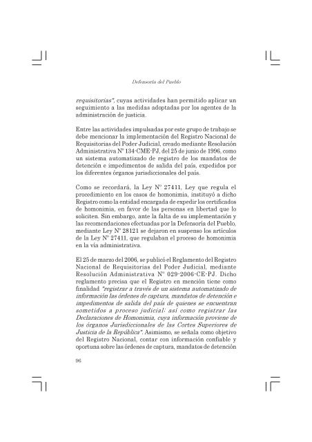 Informe Defensorial derechos libertad.pmd - Biblioteca Virtual de la ...