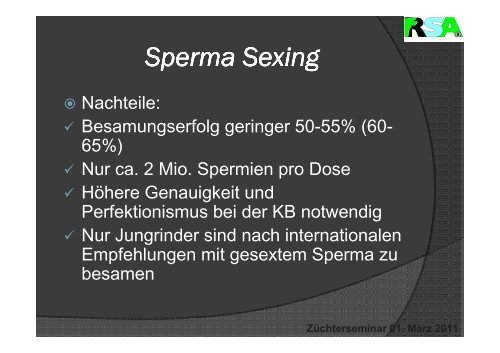 Sperma Sexing