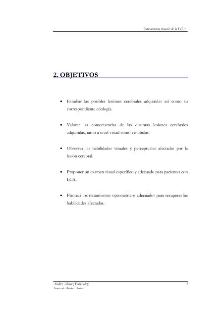 consecuencias visuales de la lesión cerebral adquirida - Fundación ...