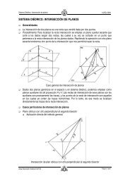 SISTEMA DIÉDRICO: INTERSECCIÓN DE PLANOS