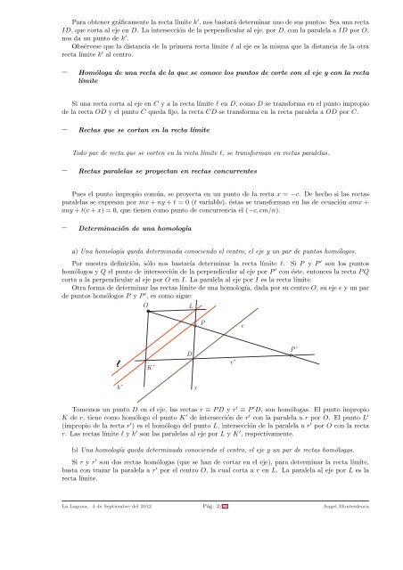 homologıa - Geometría