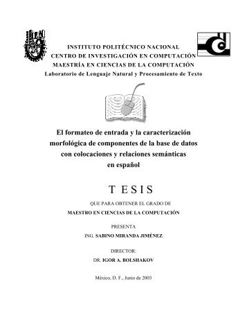 T  E S I S - C.I.C. - Instituto Politécnico Nacional