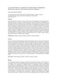 La variación formal y conceptual en la terminología de la lingüística ...