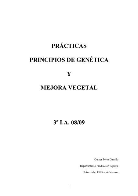 Práctica principios de genetica y mejora 08-09 - Universidad ...