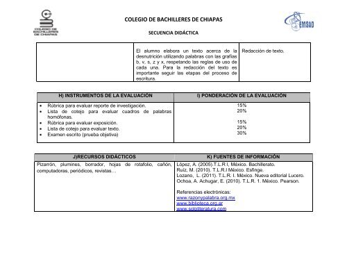 SECUENCIA DIDÁCTICA - cobach