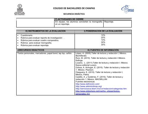 SECUENCIA DIDÁCTICA - cobach