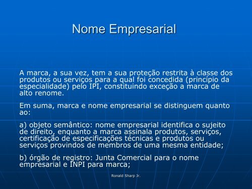 Nome Empresarial - Jucerja