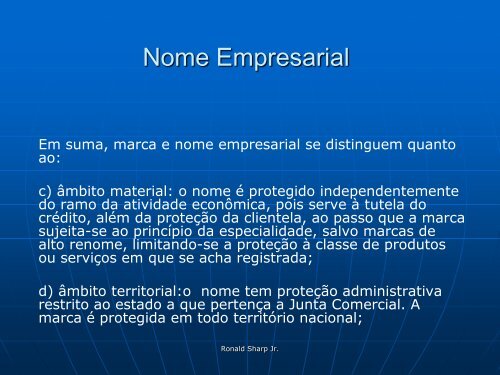 Nome Empresarial - Jucerja