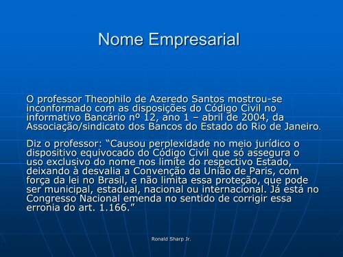 Nome Empresarial - Jucerja