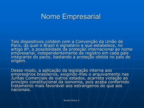 Nome Empresarial - Jucerja