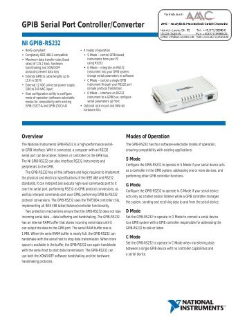 GPIB Serial Port Controller/Converter