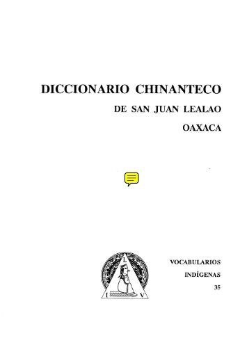 Diccionario Chinanteco de San Juan Lealao
