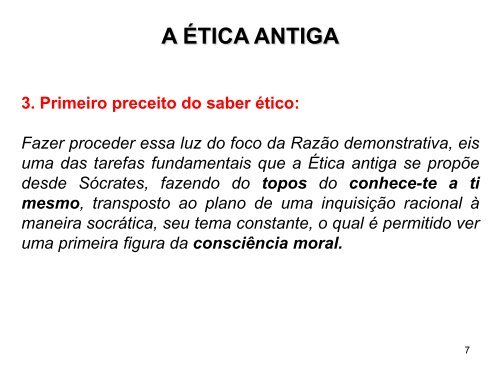 08 – A Ética Antiga