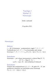 0.0 Topologia Algebraiczna I - pomocnik studenta, Rozdziały 1-7