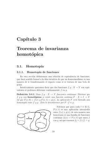 Cap´ıtulo 3 Teorema de invarianza homotópica