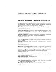 DEPARTAMENTO DE MATEMÁTICAS - Cinvestav