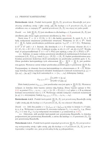 TOPOLOGIA I Pomocnik studenta Zintegrowane notatki do wykładu ...