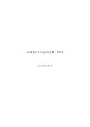 Zadania z topologii II - 2013