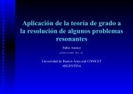 Aplicación de la teoría de grado a la resolución de algunos ...