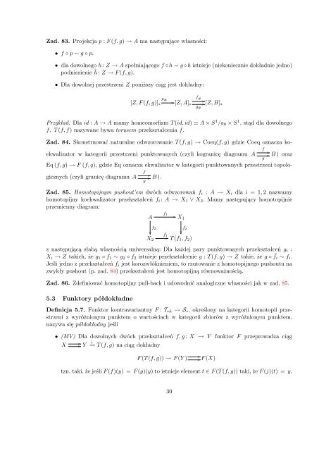 0.0 Topologia Algebraiczna I - pomocnik studenta, Rozdziały 1-7