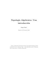 Topolog´ıa Algebraica: Una introducción - Universidad de Santiago ...