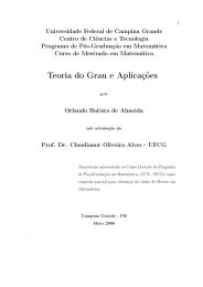 Teoria do Grau e Aplicações - Departamento de Matemática e ...