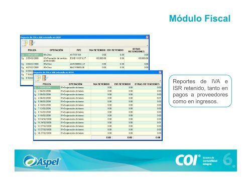 Descarga la presentación ejecutiva - Aspel