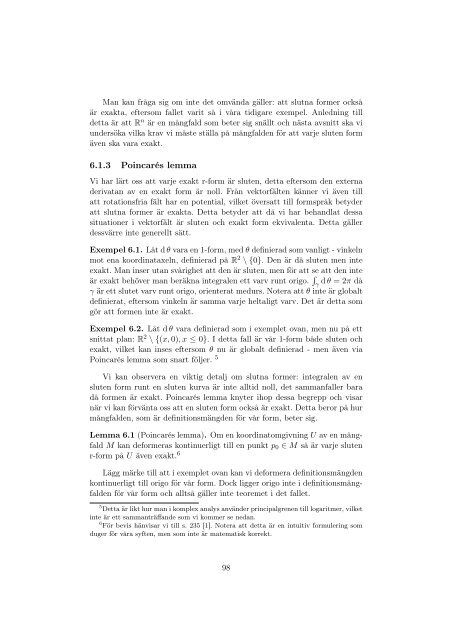 Topologi och geometri för allmän relativitetsteori - Chalmers ...