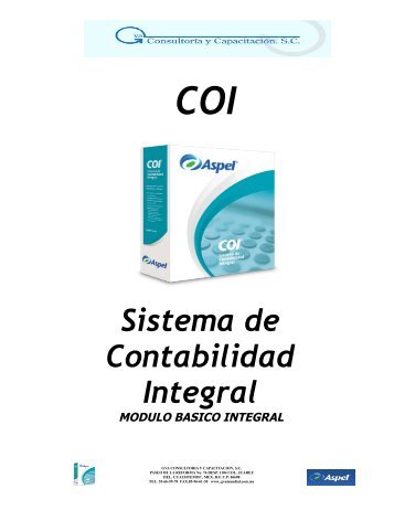 Sistema de Contabilidad Integral - Club Virtual - Gva