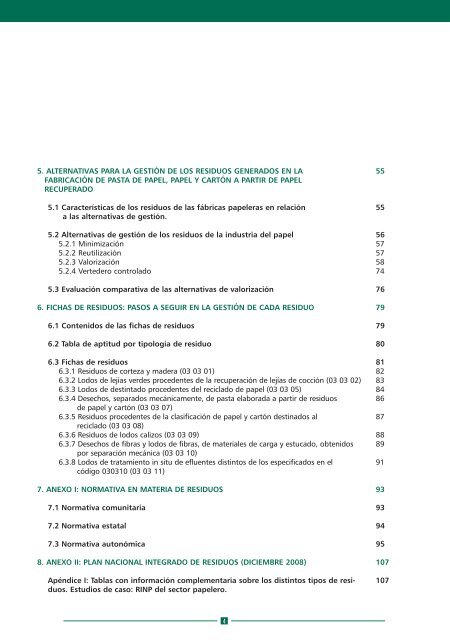 residuos de la industria papelera - Aspapel