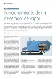 Funcionamiento de un generador de vapor - Electro Sector