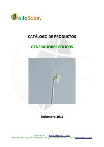 Catalogo de Generadores Eolicos setiembre 2011 - Alfasolar ...