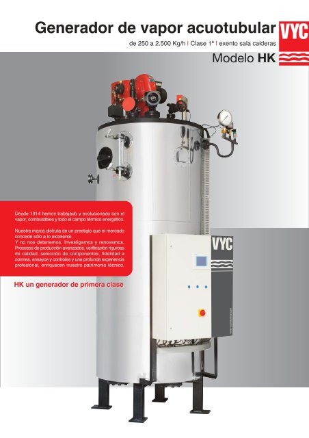 Generador de vapor acuotubular - VYC Industrial