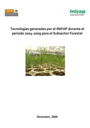 Tecnologías generadas por el INIFAP durante el periodo ... - Conafor