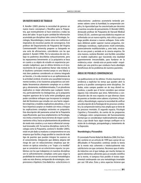 Año 5, Vol. 5 - Nº 1 Marzo - Gaceta de Psiquiatría Universitaria