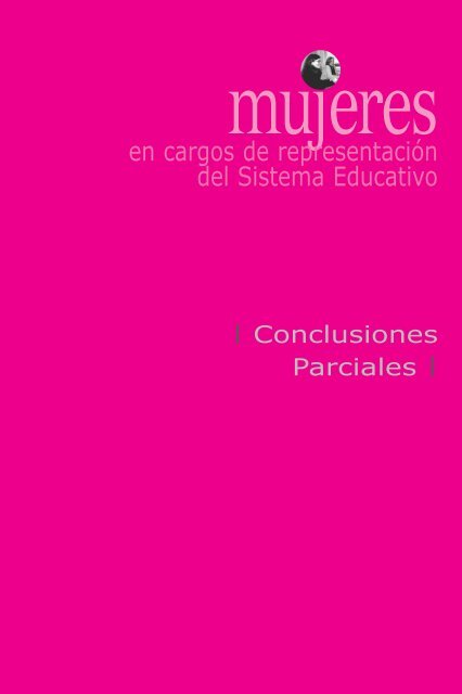 Mujeres en cargos de representación del sistema educativo