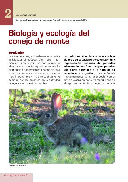 Biología y ecología del conejo de monte - Club de Caza