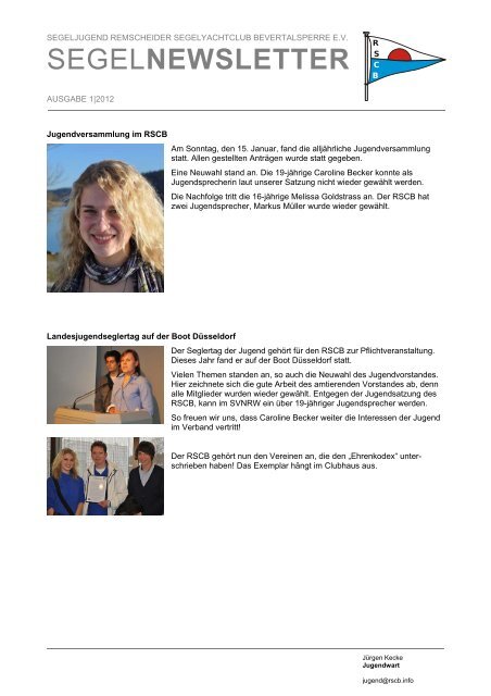 der Newsletter als pdf - RSCB