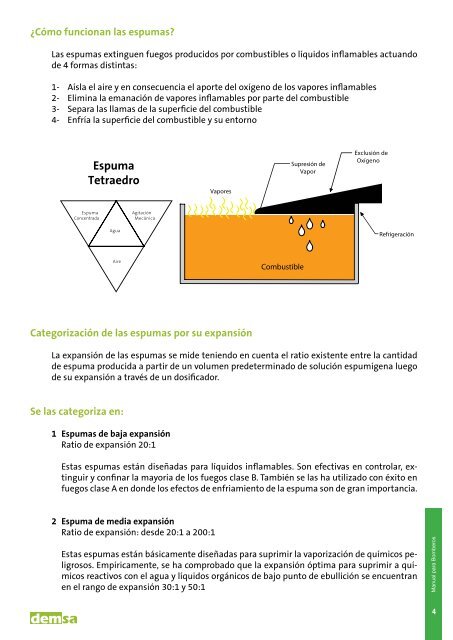 Manual para Bomberos Espumas - Demsa.com.ar