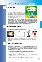 Análisis de la función cuadrática Semana 11 - EduCom