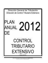 Plan Anual de Control Tributario Extensivo 2012