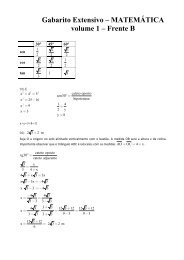 Gabarito Extensivo – MATEMÁTICA volume 1 – Frente B