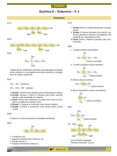 Química D – Extensivo – V. 3