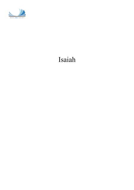 Isaiah - Digital Bible Society