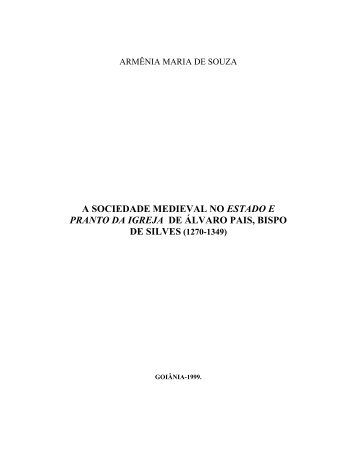 a sociedade medieval no estado e pranto da igreja de álvaro pais ...