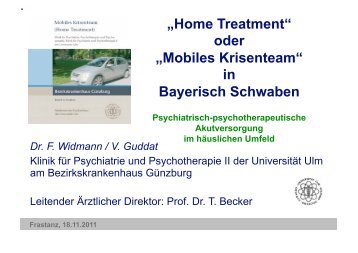 „Home Treatment“ oder „Mobiles Krisenteam“ in Bayerisch Schwaben