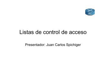 Listas de control de acceso - Redes Cisco.NET