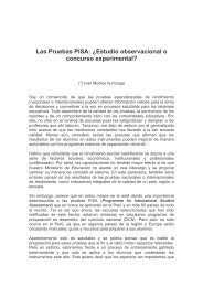 Las Pruebas PISA: ¿Estudio observacional o concurso experimental?