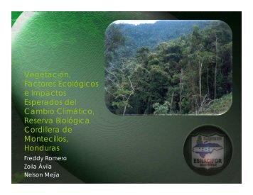 Vegetación, Factores Ecológicos e Impactos Esperados del Cambio ...