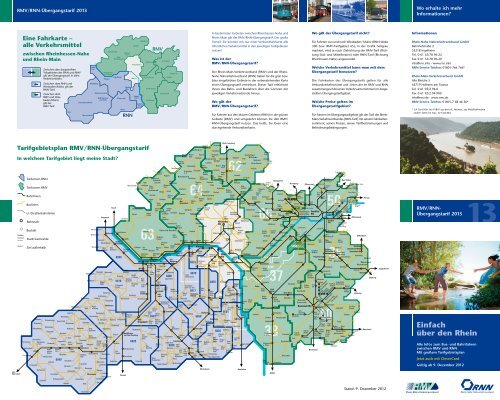 Tarifgebietsplan RMV/RNN-Übergangstarif - RMV Rhein-Main